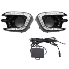 For  Pajero Sport Montero Sport 2013 2014 2015 Daytime Running Lights Fog Lamp Cover 12V Abs Led Drl