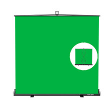 ?Wider Style? RAUBAY 78.7 x 78.7in Large Collapsible Green Screen Backdrop Portable Retractable Chroma Key Panel Photo Background with Stand for Video