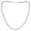 Charm Pearl Necklace w. Metal Clasp 1