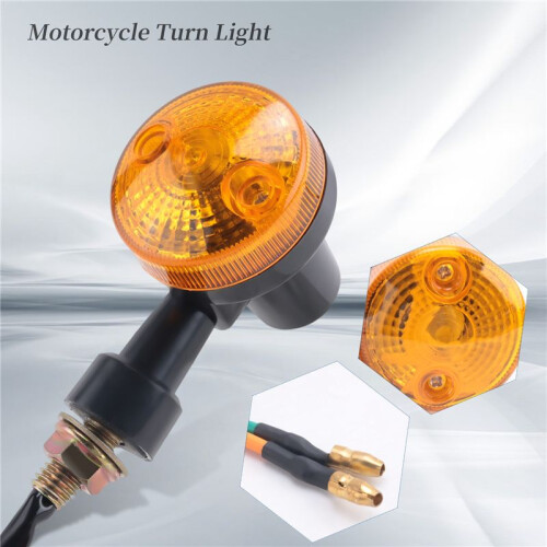 4x  rund Universal Motorrad Blinker Signallicht Lampe Licht 1