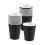 20 Paper Cups (9oz) - Plain Solid Colours Birthday Party Tableware Catering(black) 1