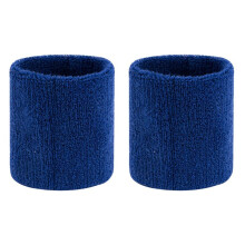 1 Paar Polszweetband Sportpolsband Zweetband Polszweetband/Brace Elastische Polsband voor Heren Dames Tennisblauw