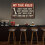 Vintage Frameless Tin Sign, Round Iron 8