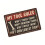 Vintage Frameless Tin Sign, Round Iron 9