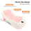 Rosa 52x27cm Supporto da bagno per neonati con termometro 4