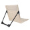Chaise de plage portable avec support dorsal réglable, kaki 11