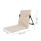 Chaise de plage portable avec support dorsal réglable, kaki 2