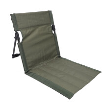 Leichter OD-Grün Strandbodenstuhl mit verstellbarer Rückenlehne 37x39x42cm