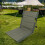 Chaise de plage légère olive avec dossier réglable 5