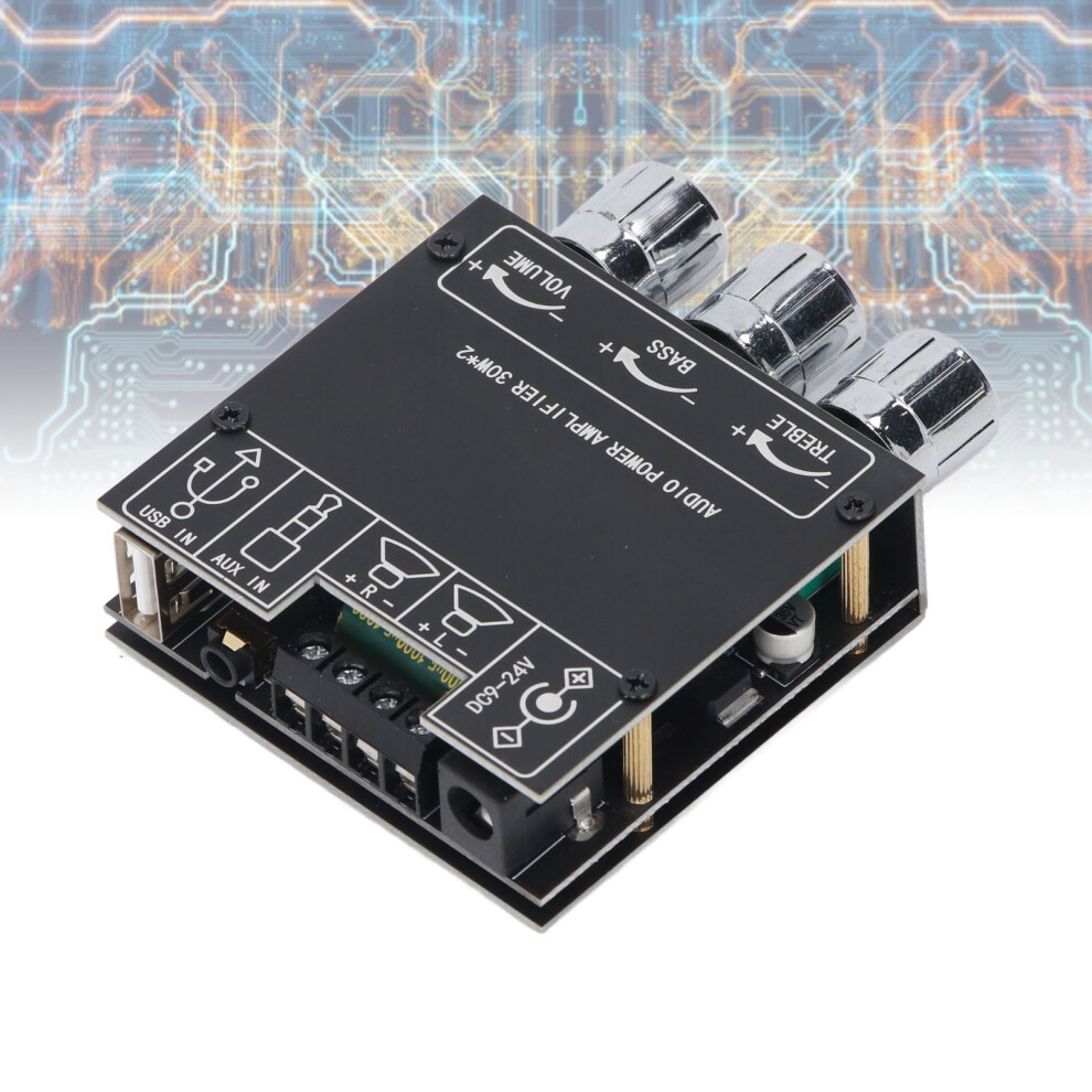 2X30w Stereo Amplifier Board With Bluetooth 7293282437791