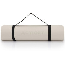 ACTIGET Yogamatte, Fitnessübung, rutschfest, 183x61 cm, Pilatesmatte, hellbeige