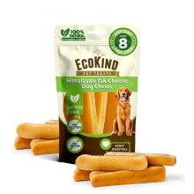 EcoKind Premium Gold Yak Cheese Morsi per Cani, Snack Naturali, Alta Proteina, per Cani Grandi - 8+ Morsi (2 lb)