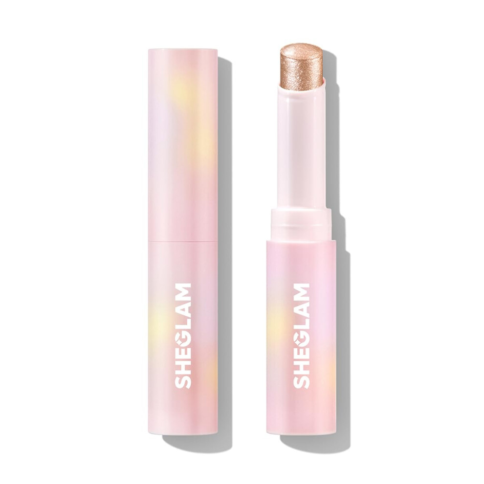 Sheglam Crystal Jelly Glaze Eye Shadow Eyeliner Brightener Pencil With Brush Long Lasting Shimmer - Champagne Gleam