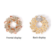 2Pcs Lady Shoe Clip Wedding Women  High Heel Charm Buckle Clamp Shiny Rhinestone Decorative Clips Shoe Decorations