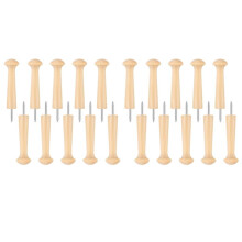 20 Mollette per Shaker In Legno, Mollette per Shaker Avvitate In Legno, Rack per Shaker In Legno Non Finito per Appendere Vestiti, Cappelli,