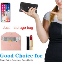 Envelope Wallet, Cash Envelope Wallet Money Envelopes for Cash Style Credit Card Holder Cute Cash Wallet for Women Lady