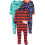 Simple Joys by Carter's Pigiami Cotone 3-Pack per Bambini, Navy Space/Rust Stripe/Cani Turchesi, 12 Mesi 1