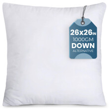 Utopia Bedding Dekoratives Kissenfüllung (66 x 66 cm, Weiß) - 1er Set, Ideal für Sofa, Couch und Bett