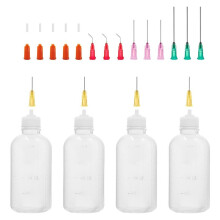 100 Ml Applicatorfles met Precisietip, Stompe Naald en Dop, 18G 20G 25G Knijpfles met Naaldtip, Fles met Oliedruppelaar