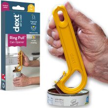 Dext - Ring Pull Can Opener, Pop Can Opener for Seniors, Arthritis, and Parkinsons, Easy Open, Ergonomic Handle with Comfortable Grip. Perfect for Sod