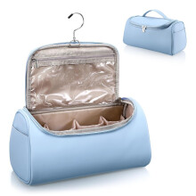 Tragbare Reisetasche Blau PU 13,2x6,1x6,3 Zoll