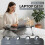 Foldable Laptop Table Bed Tray with USB Hub,Fan LED Light & Side Drawer 8
