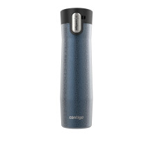 Contigo AUTOSEAL West Loop Vacuum-Insulated Stainless Steel Travel Mug with Easy-Clean Lid, 24 oz, Crystal Blueberry