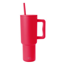 Simple Modern Gobelet Trek de 40 oz avec Poignée et Couvercle à Paille | Mug Isolé Acier Inoxydable
