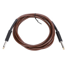 Modelo de cable de guitarra de 6,35 mm, café, 3 m, 9,84 ft