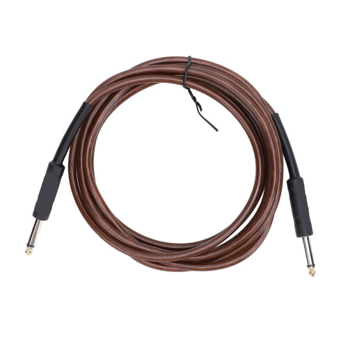 Modelo de cable de guitarra de 6,35 mm, café, 3 m, 9,84 ft 1