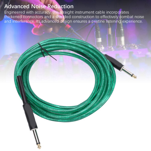 GT-89 Cable de guitarra 6m Verde 6.35mm Recto 19.7ft 2