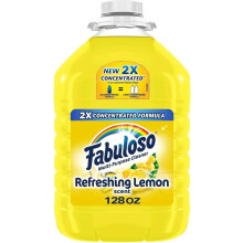 Fabuloso Nettoyant Multi-Usage, Nettoyant de Sol, Fait 64 Gallons par Bouteille - 128oz