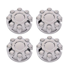 4Pcs 17Inch Wheel Hub Center Caps Chrome 8 Lug 52121450AB,52121450AD for Ram 2500 3500 2003-2013