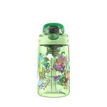 Botella de Agua Contigo Aubrey Paw Patrol a Prueba de Fugas, 14oz, Dino Treks, Verde