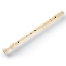 Sondery Durable German Soprano Recorder Instrument for Beginners Plastic Body Easy to Play with Fingerboard Carrying Pouch