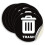 20pcs 5 Inch Special Trash Can Sticker Logo Waterproof Sticker 1