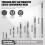 11Pcs Driver Bit K5 Impact Screwdriver Bits Anti-Slip Magnetic Drill Bits TeethPhillips CrossHead Electric Drill 2