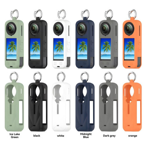 Silicone Protective Case for  X5  Cover for Panoramic Action Cameras,White 2