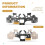 Ergonomic Micro- Tactile Clicky Hair Trigger Kit+Joystick Cap for PS5 Controller BDM-030/040/050 12 Key Click B 4
