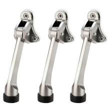 Zinc Alloy Door Positioner Free Stop Door Top Rubber Movement Sway Stopper Door Horseshoe Stop
