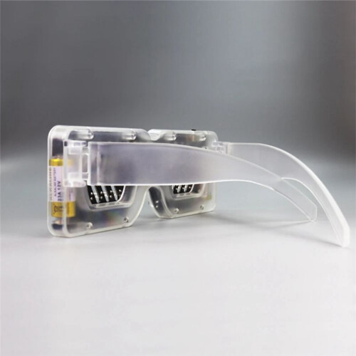 Light  Glasses Soldering Practice Kit Sound Activated LED Eyeglasses DIY Electronics Kit for School Learning Project,B 2
