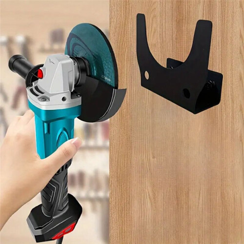Angle Grinder Holder Metal Holder Universal Storage Rack Wall Mount Bracket for 5 Inch Grinders for Workbenches Workshop 1