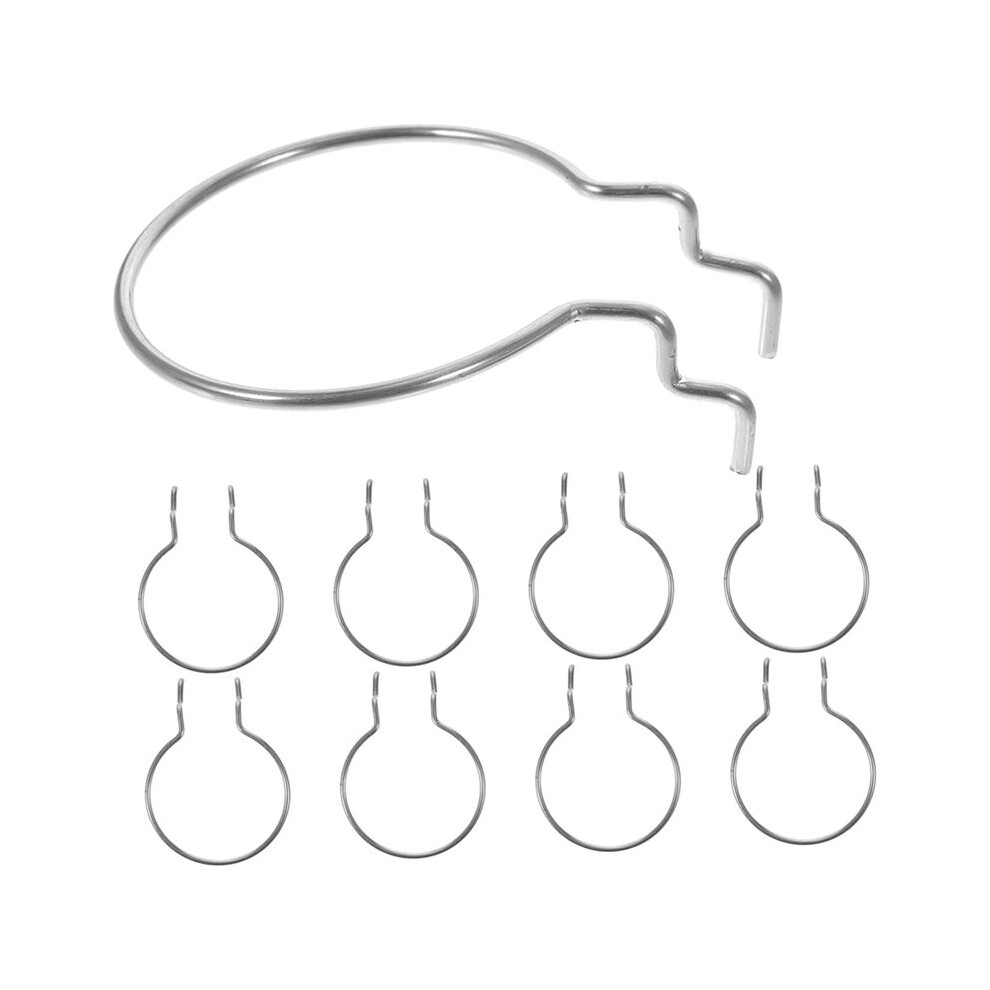 Pegboard Cup Holder Hooks 10Pcs Heavy Duty Metal Hooks Ring Design For Organizing Cups For Garage 6034186054490