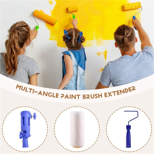 Multi-Angle Paint Brush Extender Paint Pole Extension Device Removable Extension Rod for High Ceiling 1