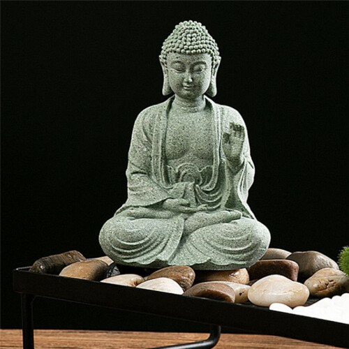 Statue Décorative pour Aquarium,  Figurine Bouddhiste, Décoration de Bureau, Paysage de Table, Statue de Maison, Grès, Thaïlande 1