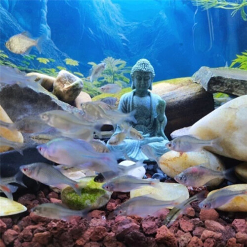 Statue Décorative pour Aquarium,  Figurine Bouddhiste, Décoration de Bureau, Paysage de Table, Statue de Maison, Grès, Thaïlande 2