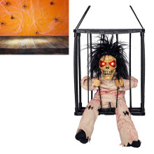 Haunted House Skull Cage with Sound