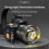 Strong Light Led Headlamp Super Bright Type-C USB Rechargeable Headlight Telescopic Zoom  Lamp with Digital Display 7