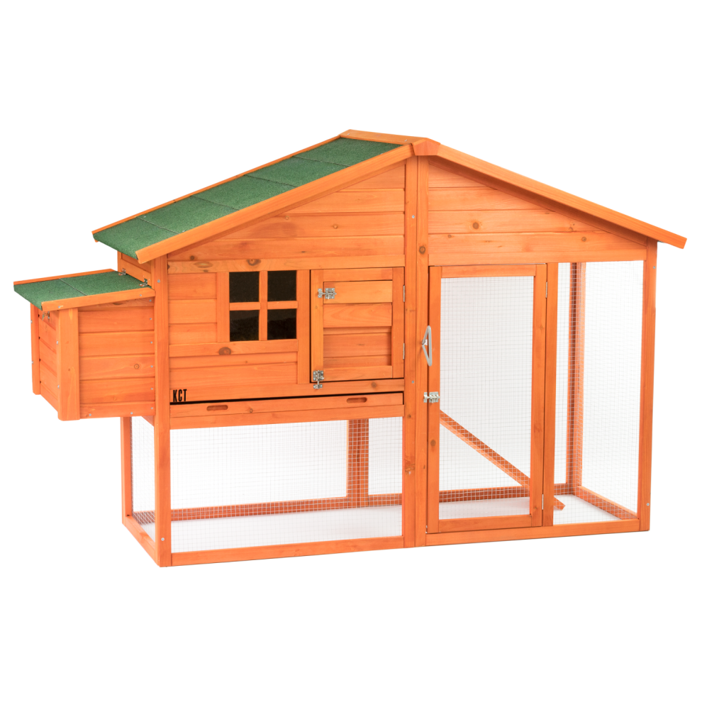 Kct Malaga Chicken Coop With Run Secure Bird Hen House Cage Extra Large