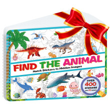Kalysky Find The Animal Sticker Book for Kids, Dinosaur and Ocean Sticker Activity Book for Kids Ages 2-4 3-5, Toddlers Travel Road Trip Activities Ca